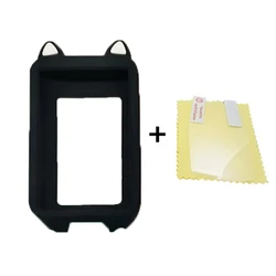 Silicone Case & Screen Protector for Bicycle GPS Computer Accessories (Black)