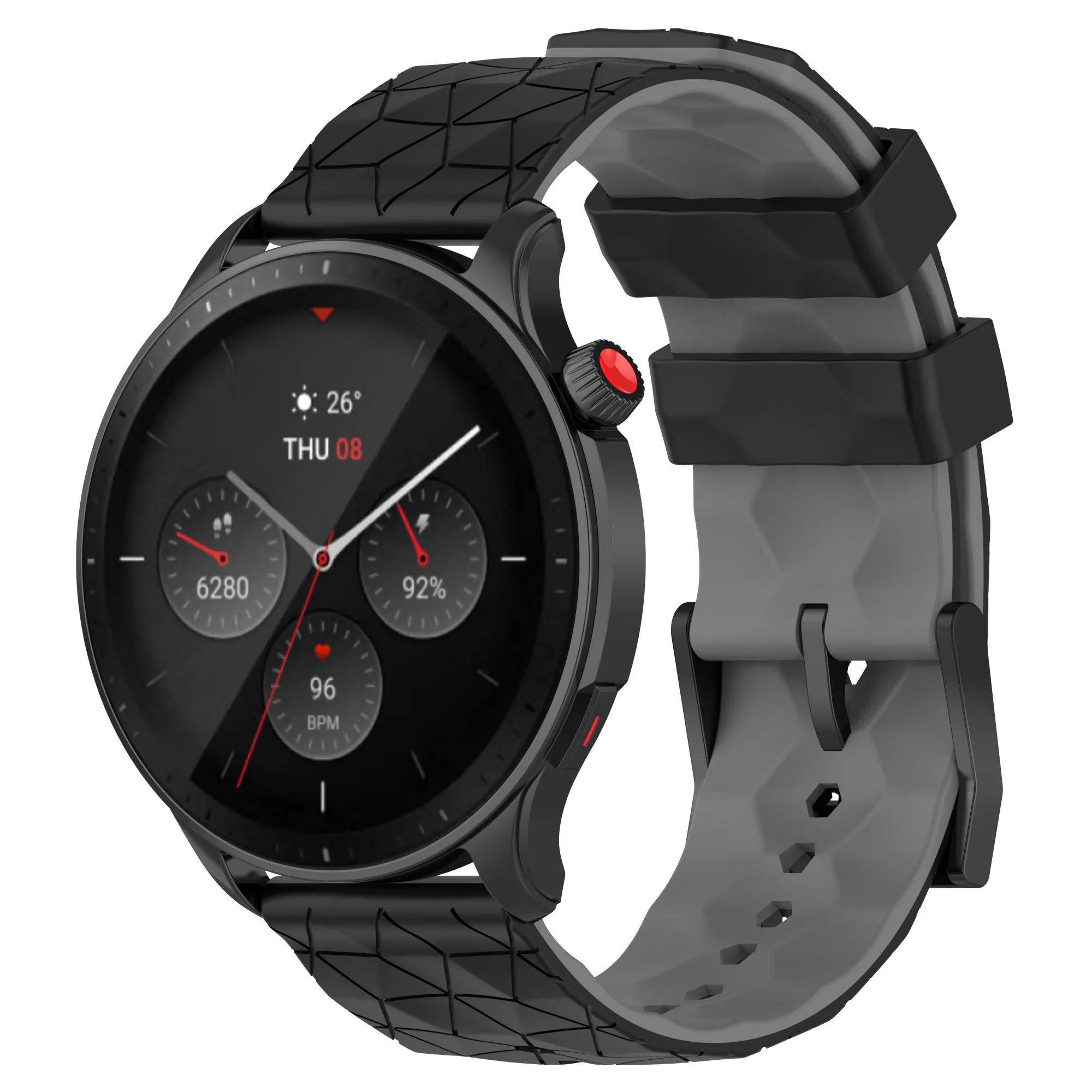 Silicone Sport Watchband – 20/22mm Replacement Strap
