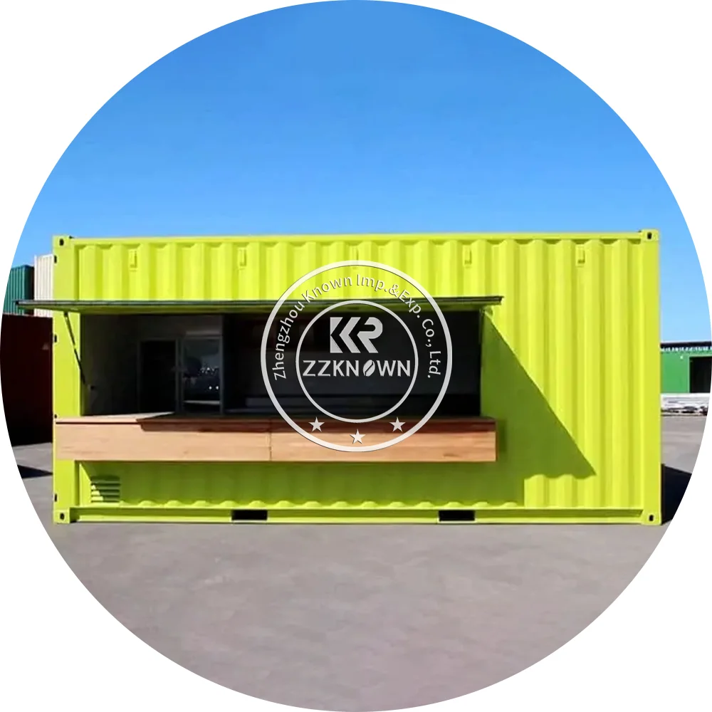 20Ft Container Bar Mobile Coffee Shop Contenitore Prefabbricato Casa Chiosco Gelato