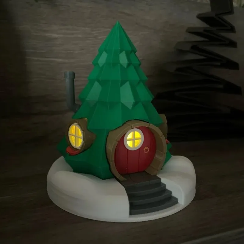 Creative and Interesting LED Light Christmas Candle House - Convenient and Practical Home Decoration for Festive Atmosphere