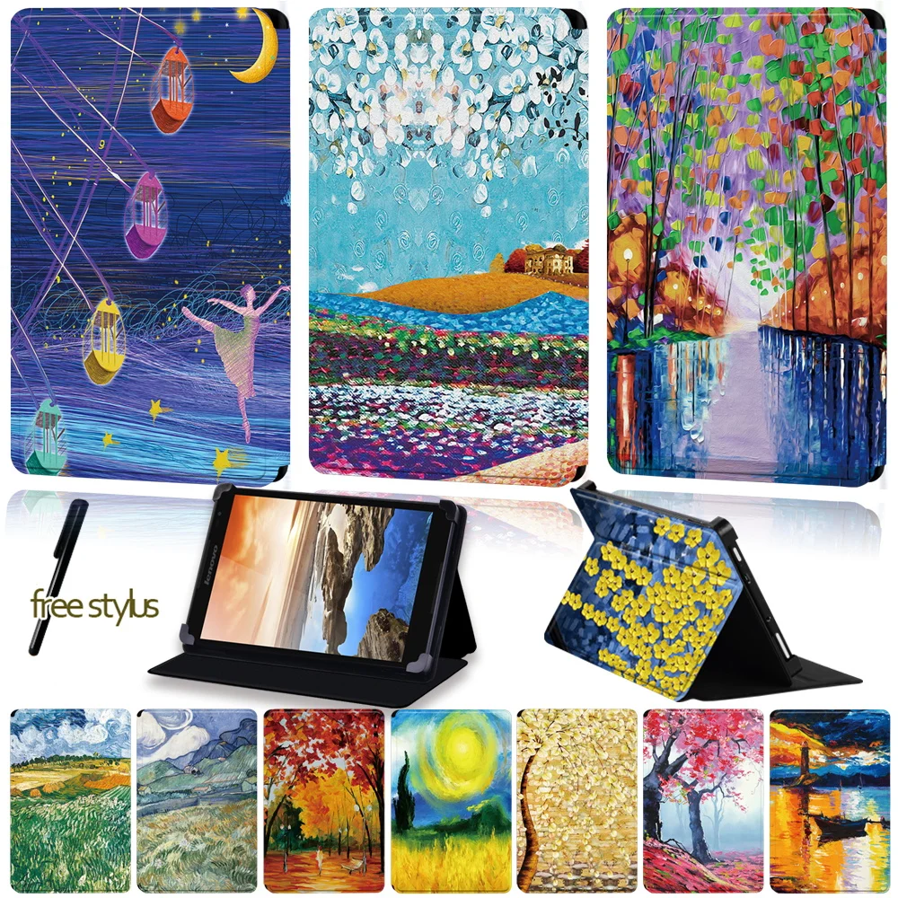 Copertura Del Basamento Della Compressa Per Lenovo Tab 8 /Tab A7-30/Tab A7-50/Tab A8-50/Tab S8-50/Yoga Libro/Yoga Tab 4 Plus Anti-Drop Custodia In Pel