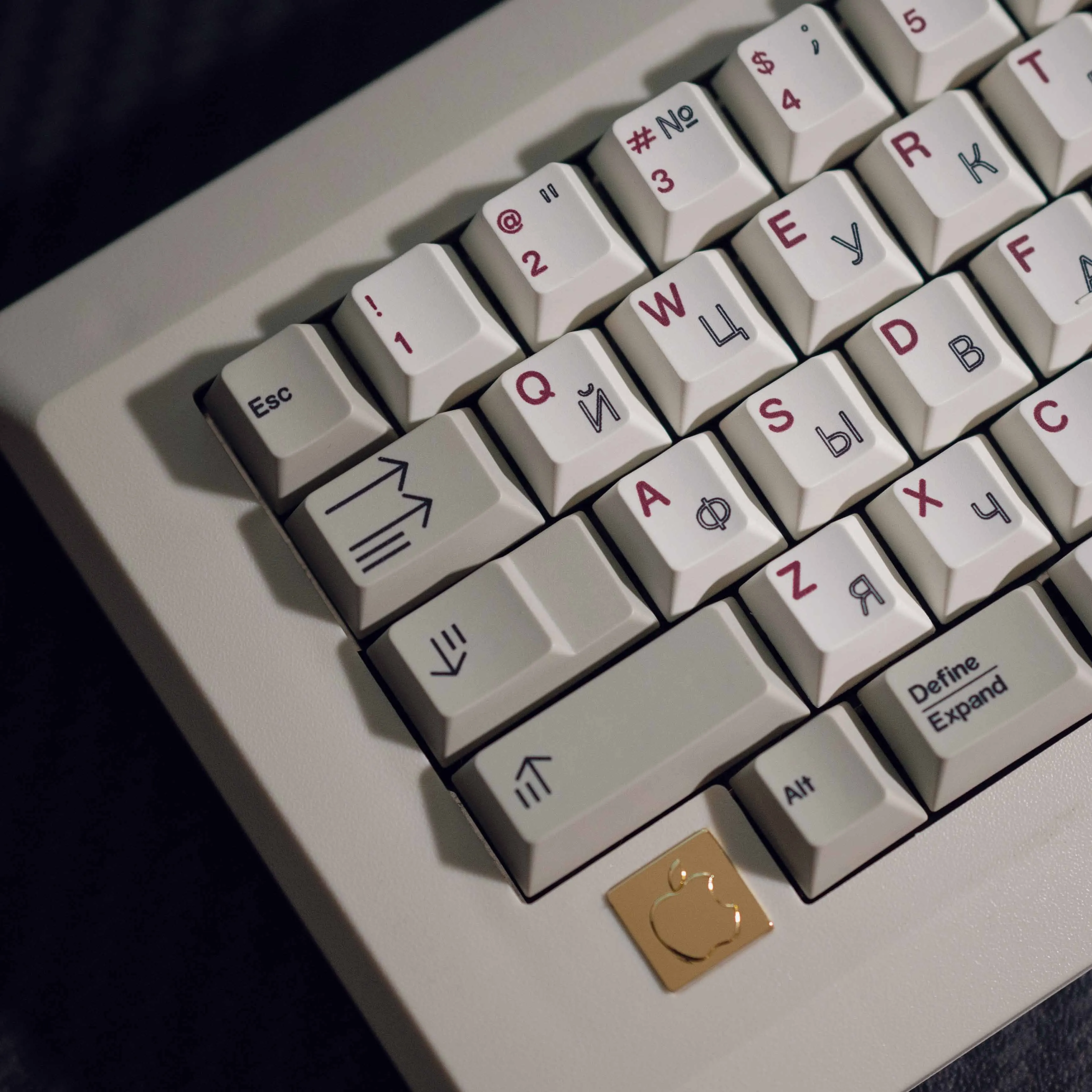 Keebox M0110 Retro Apple Teclado Kit Hhkb Layout Qmk Via Suporta Bluetooth Personalizado Teclado Mecânico Kit - Imagem 5