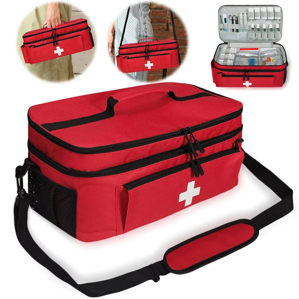 Compact Travel Medicine Bag - Portable Pill and Medication Organizer