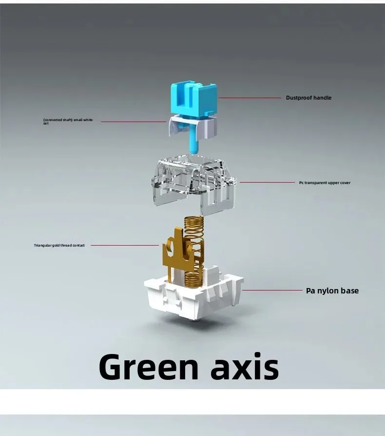 Hot Swap Mechanical Gaming Keyboard Switches Axis Shaft Switch for DIY Mechanical Keyboard Switches Linear Switch