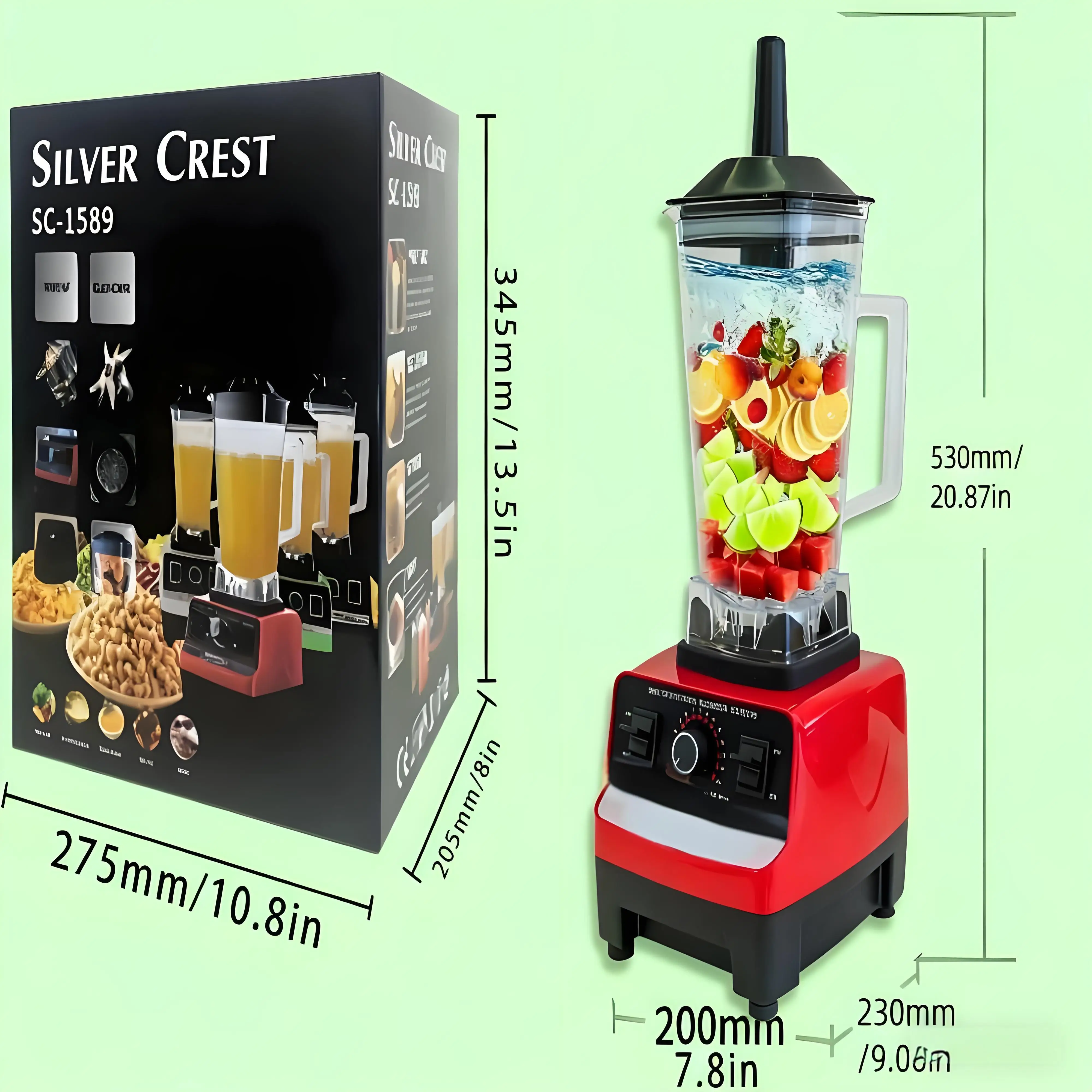 2L Professional Blender Mixer 6