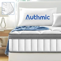 Матрас AUTHMIC — карманная пружина, 7-зонная адаптивная поддержка, толщина 25 см, дышащий и приятный для кожи, средний прочный, тихий сон
