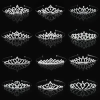 Beautiful Cute Kid Princess Tiaras and Crowns Crystal Headband Bridal Crown Wedding Party Hair Accessories Girls Fashion Jewelry