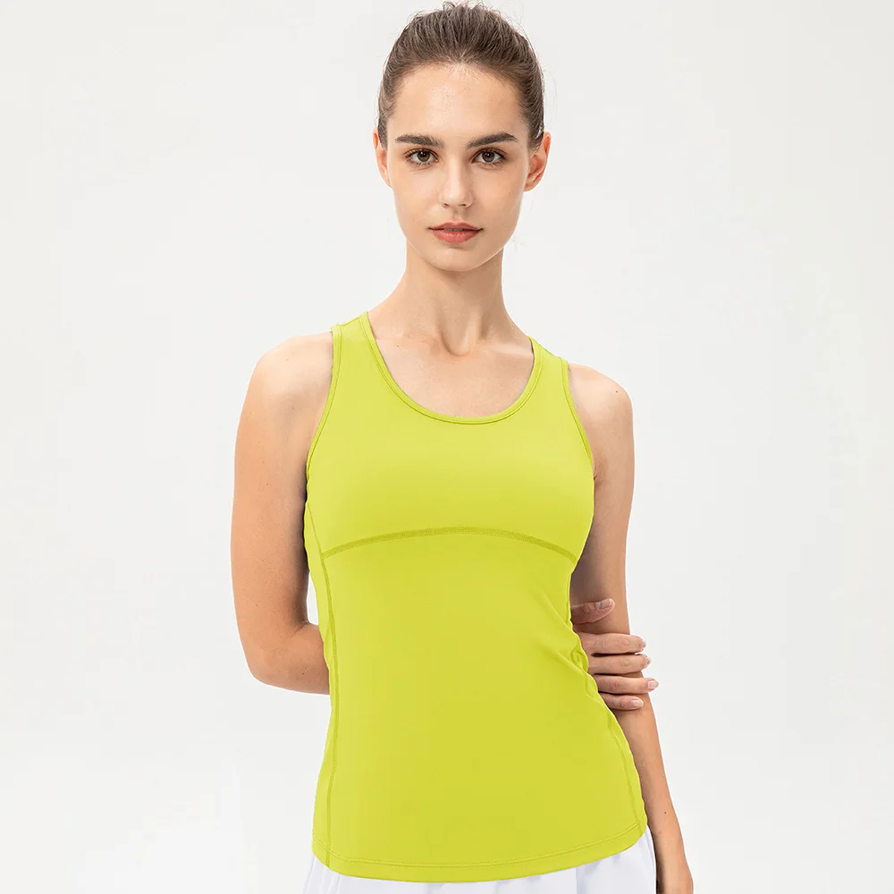 Yoga Top Women Gym Training Sportswear Vest Quick-Dry Yoga Shirts Outdoor Running Tank Tops
