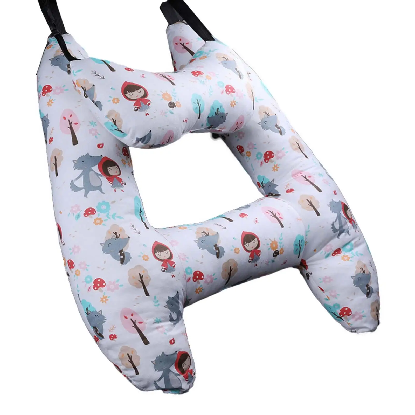 Car Seat Travel Pillow Headrest Breathable Washable Sleeping Pillow Cushion