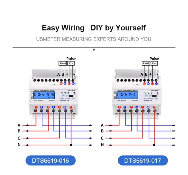 Compteur électrique triphasé/tétra 5 A (TC) MODBUS - PRO380MODCT – VOLTEBOX  : N°1 du comptage électrique