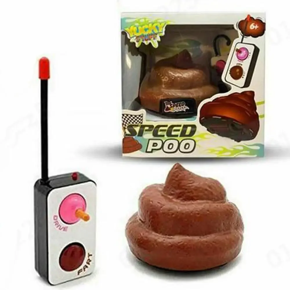 Remote Control Speed Poo Decompression Poop Toy Stool Funny Toy Remote Control Car Trick People Trick Kids Joke Prank Toys For prank toys,joke toys