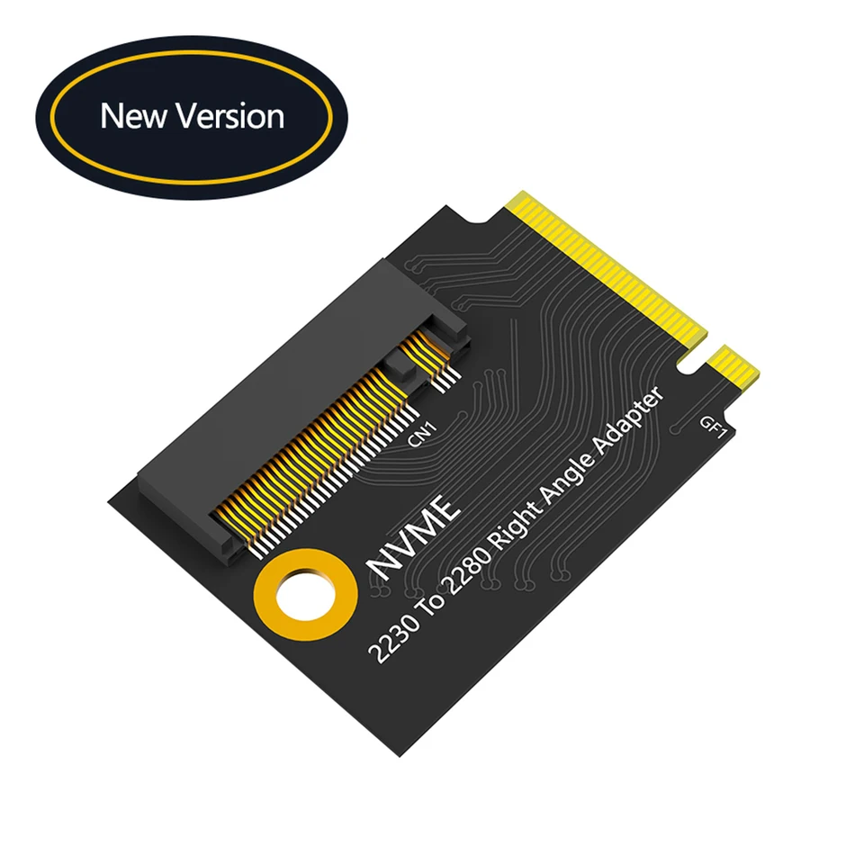 NFHK NGFF M-Key NVME AHCI SSD to PCI-E 3.0 1x x1 Vertical Adapter with Cable Male to Female Extension