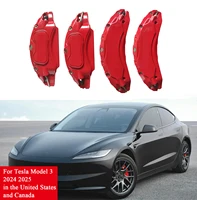 Brake Caliper Covers for United States Tesla Model 3 2024 2025 Accessories Refresh Highland  AMERICAN Canada VERSION Set of 4 1