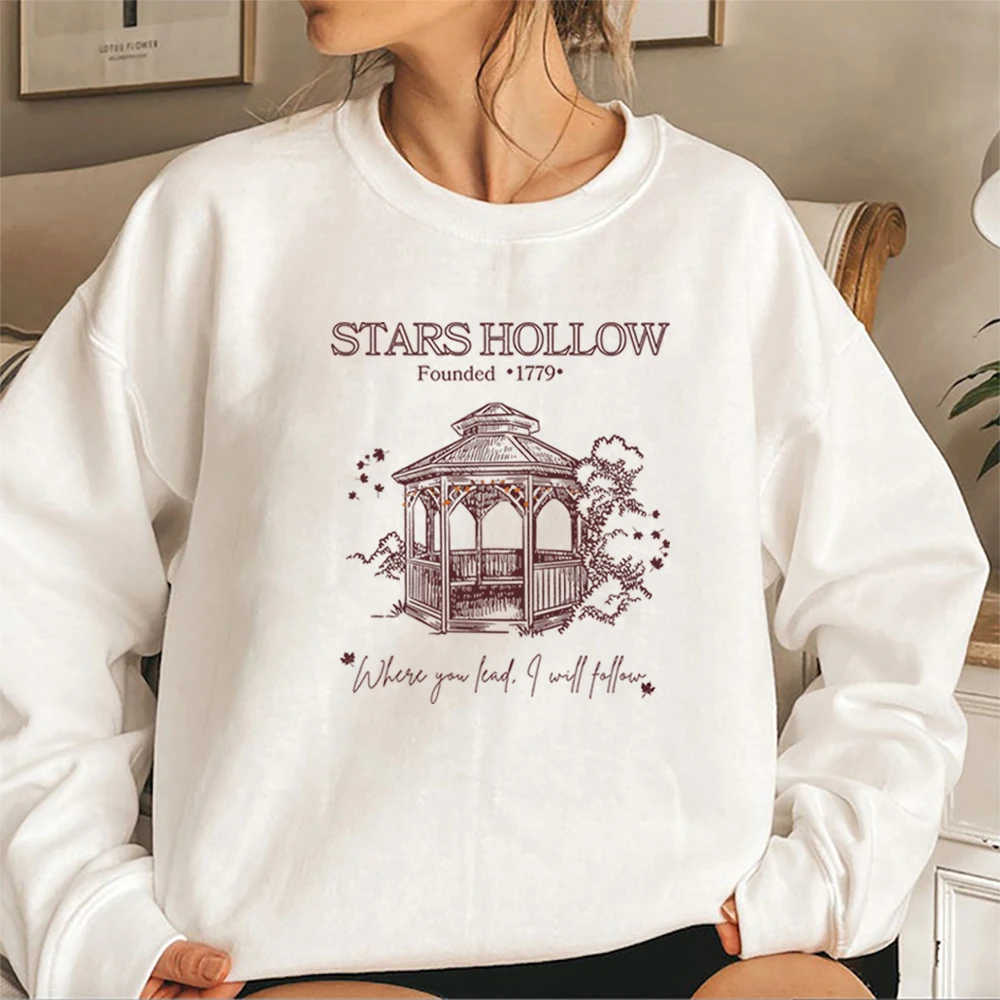 Tv Show Gilmore Girls Sweatshirt Stars Hollow Hoodie Luke\'s Diner Coffee Lover Sweater Retro Dragonfly Inn Crewneck Sweatshirts