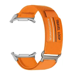 Premium Nylon Sport Loop Strap for Smartwatch - Ultra Durable Accessory Bracelet (Orange)