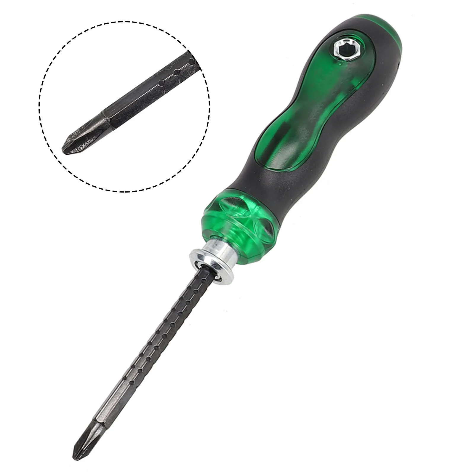 

SL6 PH2 Magnetic Double Head Slotted Cross Screwdriver Retractable Removable Adjustable Ratchet Dual Use Home Repair Hand Tools