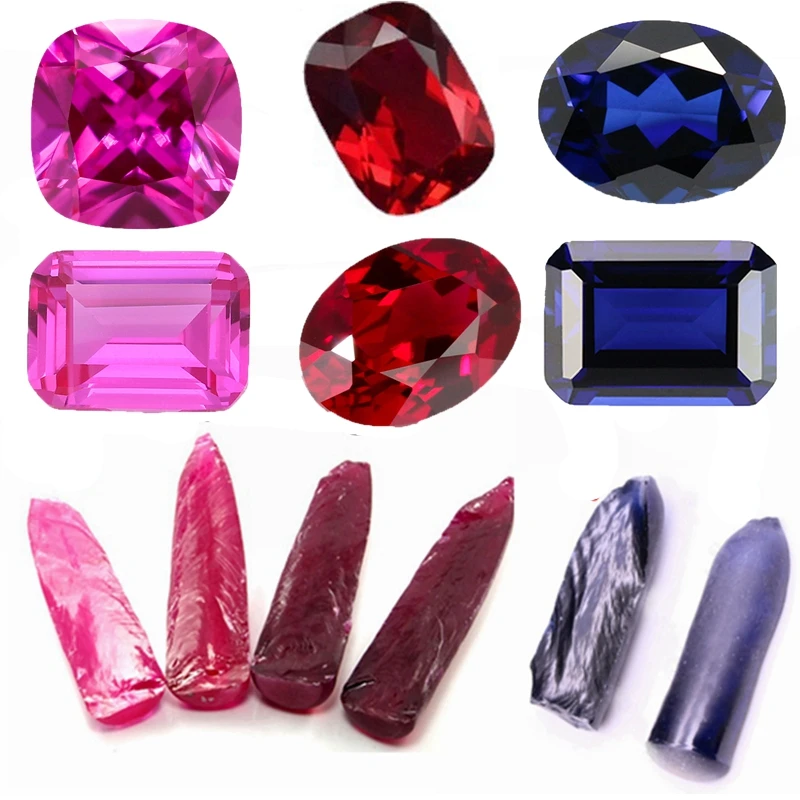 Natürlicher quadratischer Rubin abgeschrägter Schnitt 10 × 10mm vvs loser Edelstein für Schmuck ringe Anhänger Einstellung und Sammlung Edelstein – Detail 7