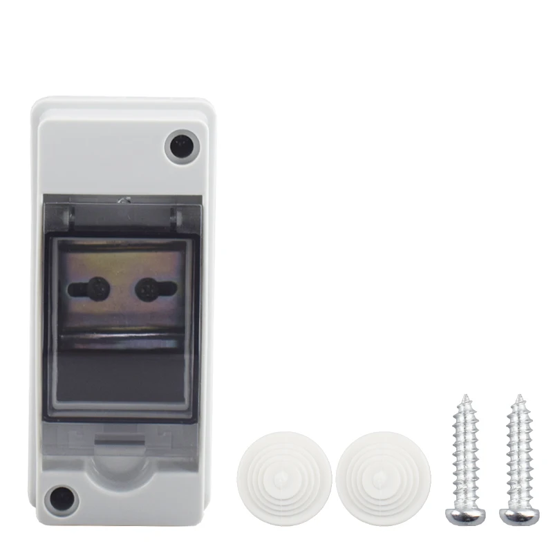 HT-2 IP65 Waterproof Distribution Breaker Box Panel Installation 2 WAY PC ABS Plastic Outdoor Electrical MCB Solar Junction Box