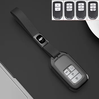 Cover chiate/telecomando per Honda CivIc HRV CRV XRV Crider Odyssey 2015-2018 protezione chiave remota 7 Cover chiate/telecomando per Honda CivIc HRV CRV XRV Crider Odyssey 2015-2018 protezione chiave remota - Custodia per chiave in lega di zinco protezione completa a 360 gradi per Honda CivIc