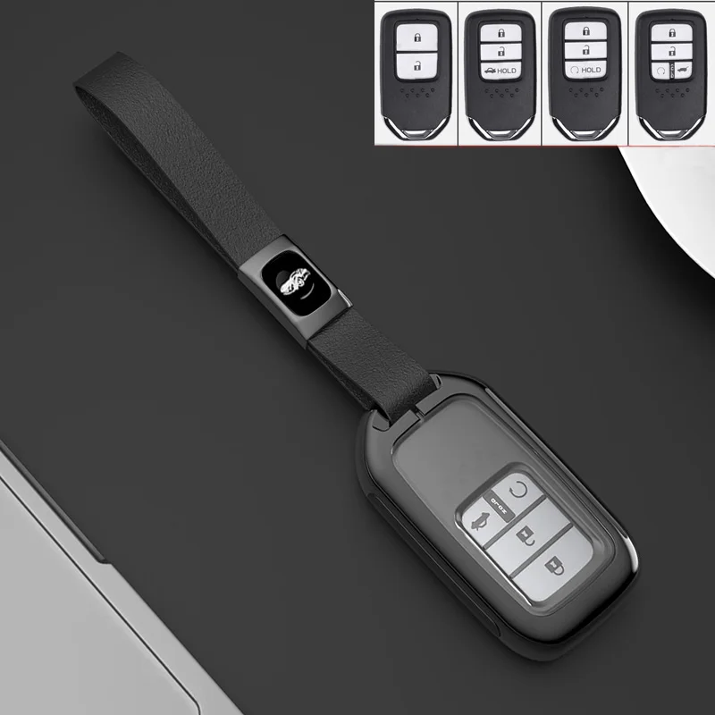 Custodia-protettiva-per-chiave-auto-in-lega-di-alta-qualit-con-copertura-completa-per-Honda-2016.jpg Cover chiate/telecomando per Honda 2016 2017 CRV Pilot Accord Civic - Custodia protettiva per chiave auto in lega di alta qualit con copertura completa per Honda 2016