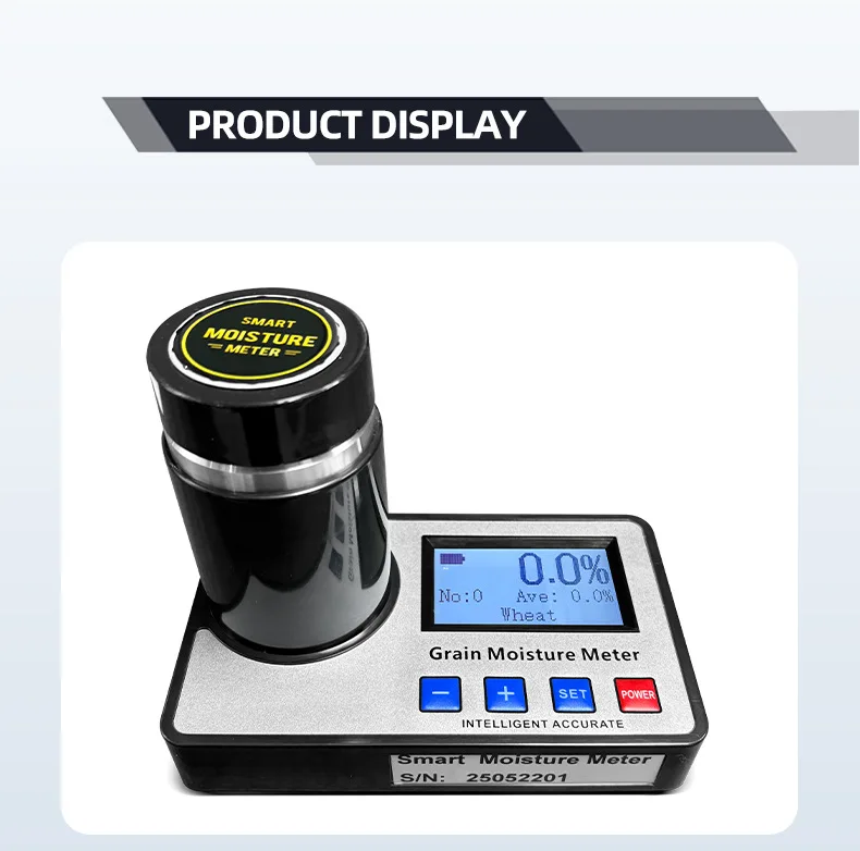 Grain Moisture Meter High Precision Grain Moisture Tester with Temperature Compe