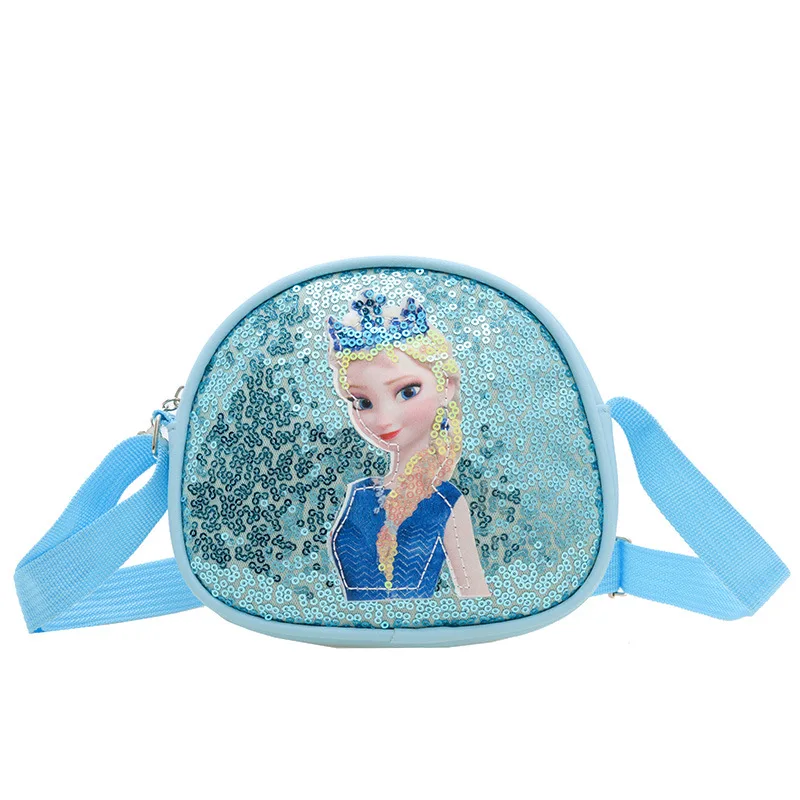 

Disney Elsa Princess Girls Shoulder Bag Disney Frozen Series Children Fashion Large Capacity Change Storage Travel Crossbody Bag