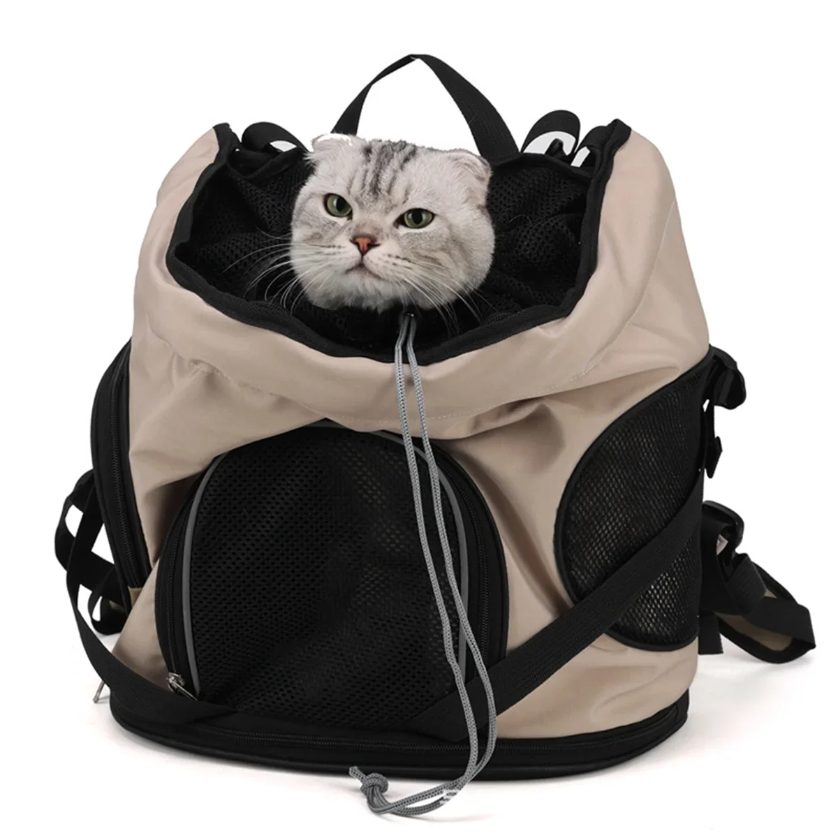 

Chest Sling Bag for Pet, Breathable Canvas, Portable Backpack, Cross Shoulder Strap, Puppy and Kitten Travel Bag, Cat and Dog Ca
