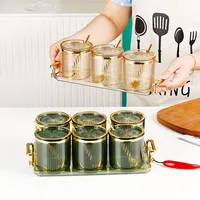 Seasoning Box Storage Box Kitchen Salt Jar Msg Seasoning Box Seasoning Jar Seasoning Jar Set Combination Set 2