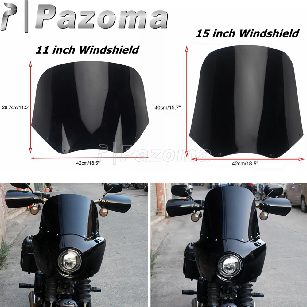 Motorrad Scheinwerfer Verkleidung Gabel Halterung Windschutzscheibe Trigger  Sperren Mount Kit Für Harley Dyna 2006-2017 Aluminium Einstellbare Schellen  - AliExpress