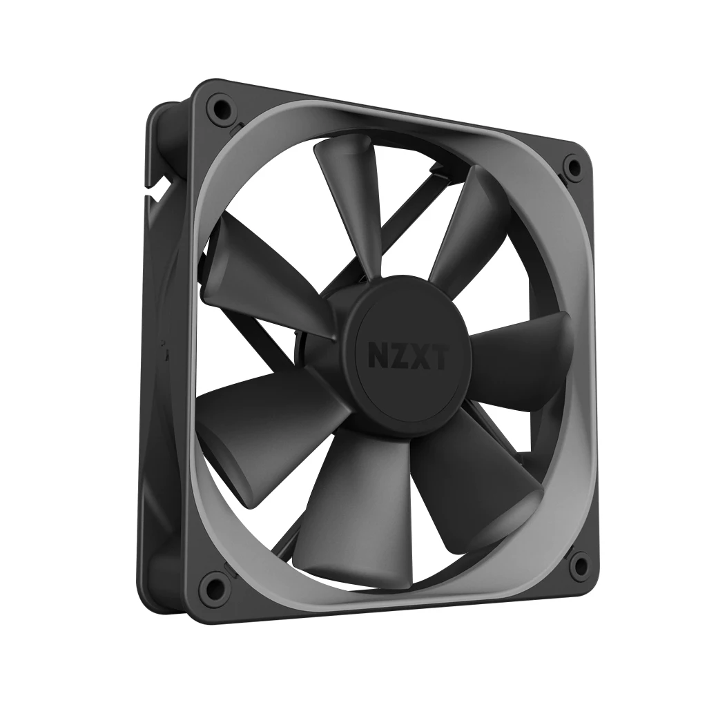NZXT PC 케이스 선풍기, 순환 거울 조명 효과, 4 핀 PWM 500-2000RPM 냉각 선풍기, 120mm(Rf-Ap120-F) 140mm