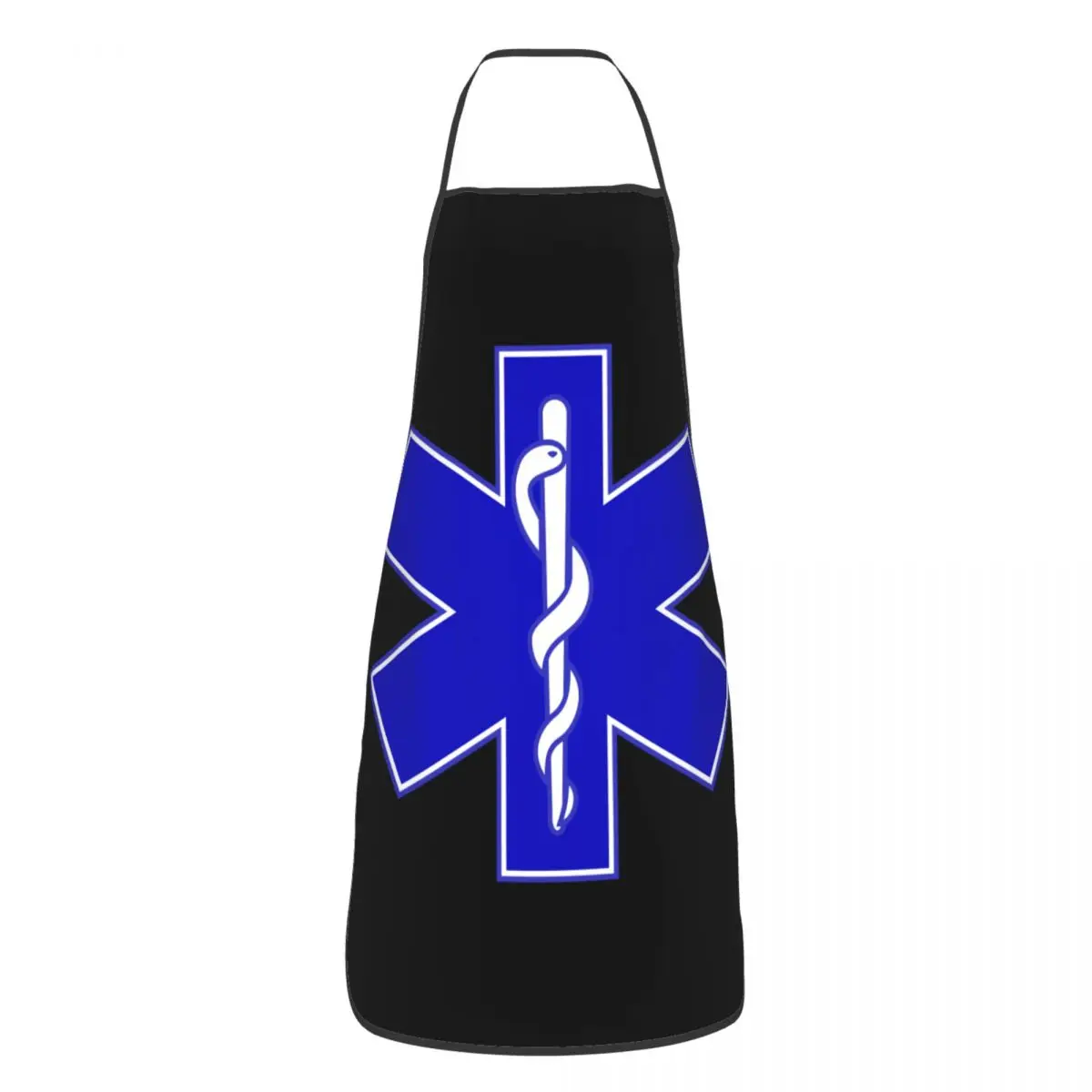 

Unisex Emt Star Of Life Kitchen Chef Cooking Baking Apron Women Men Paramedic Medical Tablier Cuisine for Gardening