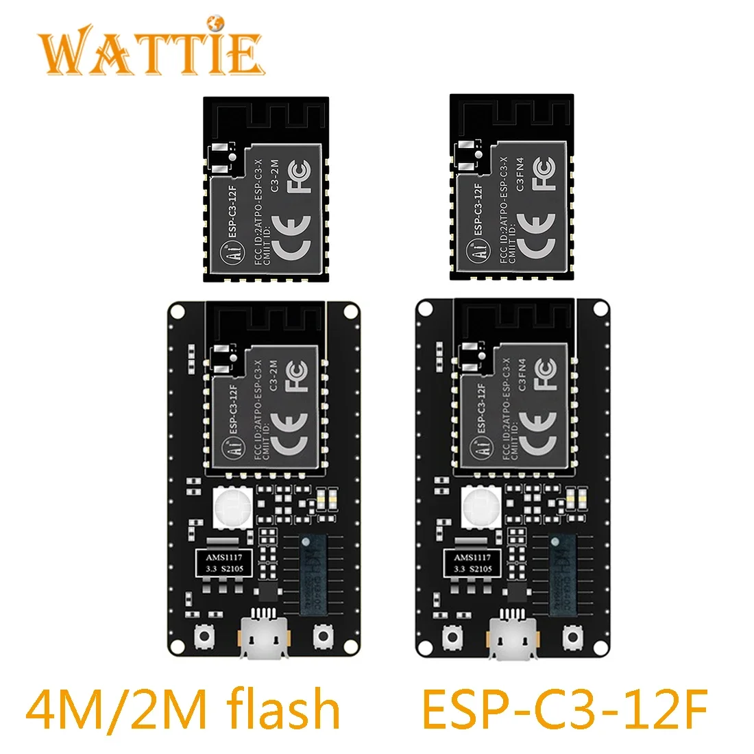 ESP-C3-12F KIT Esp32-C3 C3-12F 4M 2M flash ESP-C3 ESP C3 Esp32-C3-12F 12F low cost WiFi + Bluetooth 5.0 module development board esp32 module