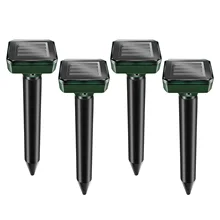 4Pcs Mole Repeller Solar Driving Away Vole Gopher Snake for Home Outdoor Lawn Yard Garden Eco-Friendly Tools