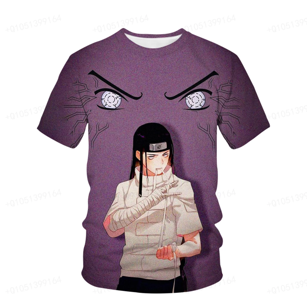 Summer Naruto T-shirt Children's Street Wear Round Neck Short Sleeve 3D T-shirt Top Funny Cartoon Men Naruto Kakashi T-shirt