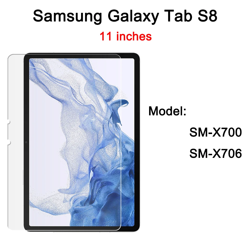 Tempered Glass Screen Protector For Samsung Galaxy Tab S7 S6 lite S5E S8 Tab A7 A 8.0 8.7 10.1 10.4 10.5 11 2021 2020 2019 2022 