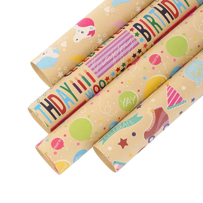 50x70cm Gift Floral Style Wrapping Paper Roll For Wedding Kids Birthday  Holiday Baby Shower Gift Wrap Craft Paper Decor Gifts - Craft Paper -  AliExpress