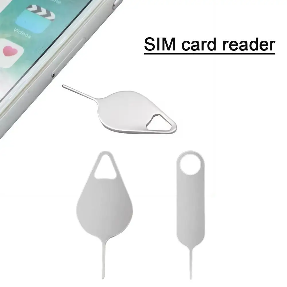 

10PCS Sim Card Tray Removal Eject Pin Key Tool for iPhone iPad Samsung Xiaomi Huawei Stainless Steel Needle Sim Card Tray Pin