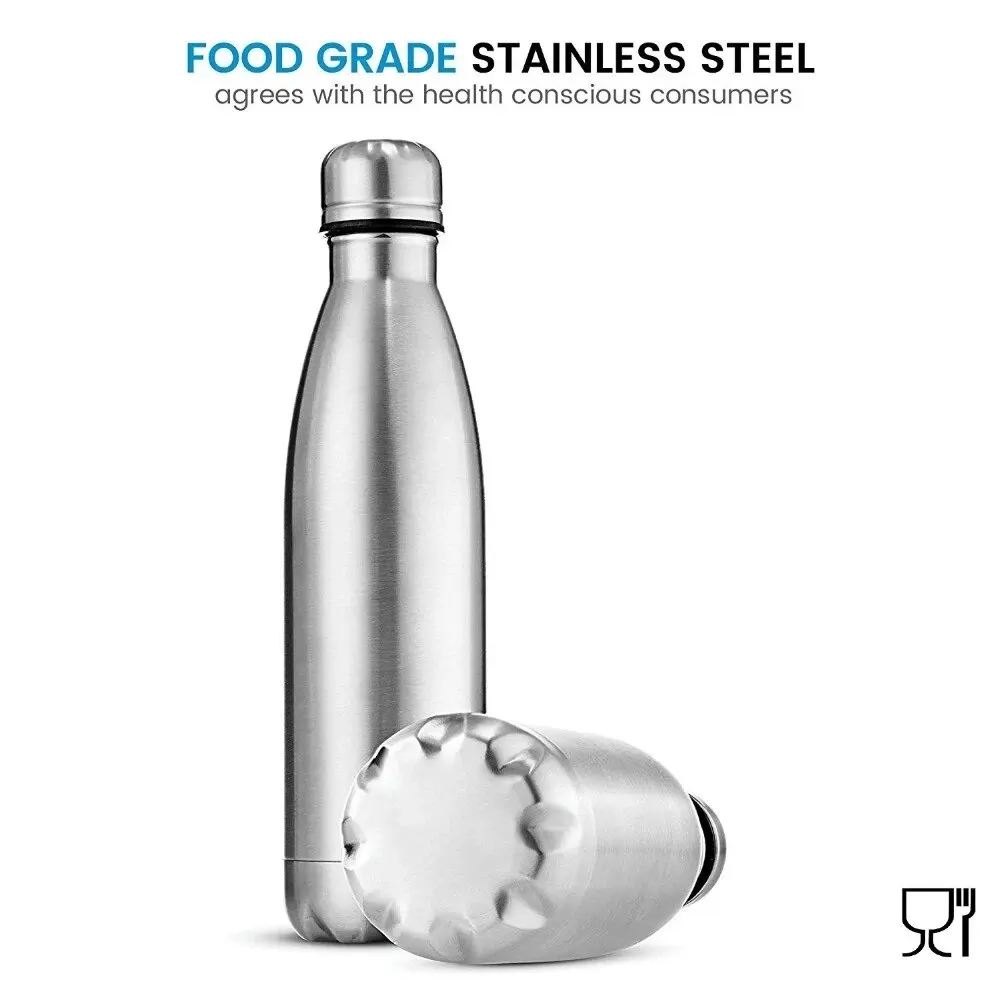 500ml Water Bottle Double Wall Insulated Vacuum Flask Stainless Steel Thermos