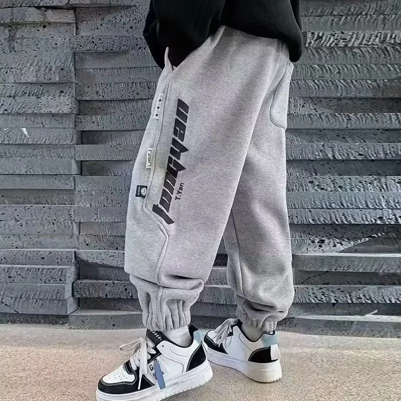 Kids Baby Boys Cotton Loose Pants Sports ClothesBottom TracksuitsChildren Wears Infant Elastic Trousers 5 6 7 8 9 10 11 12 Years
