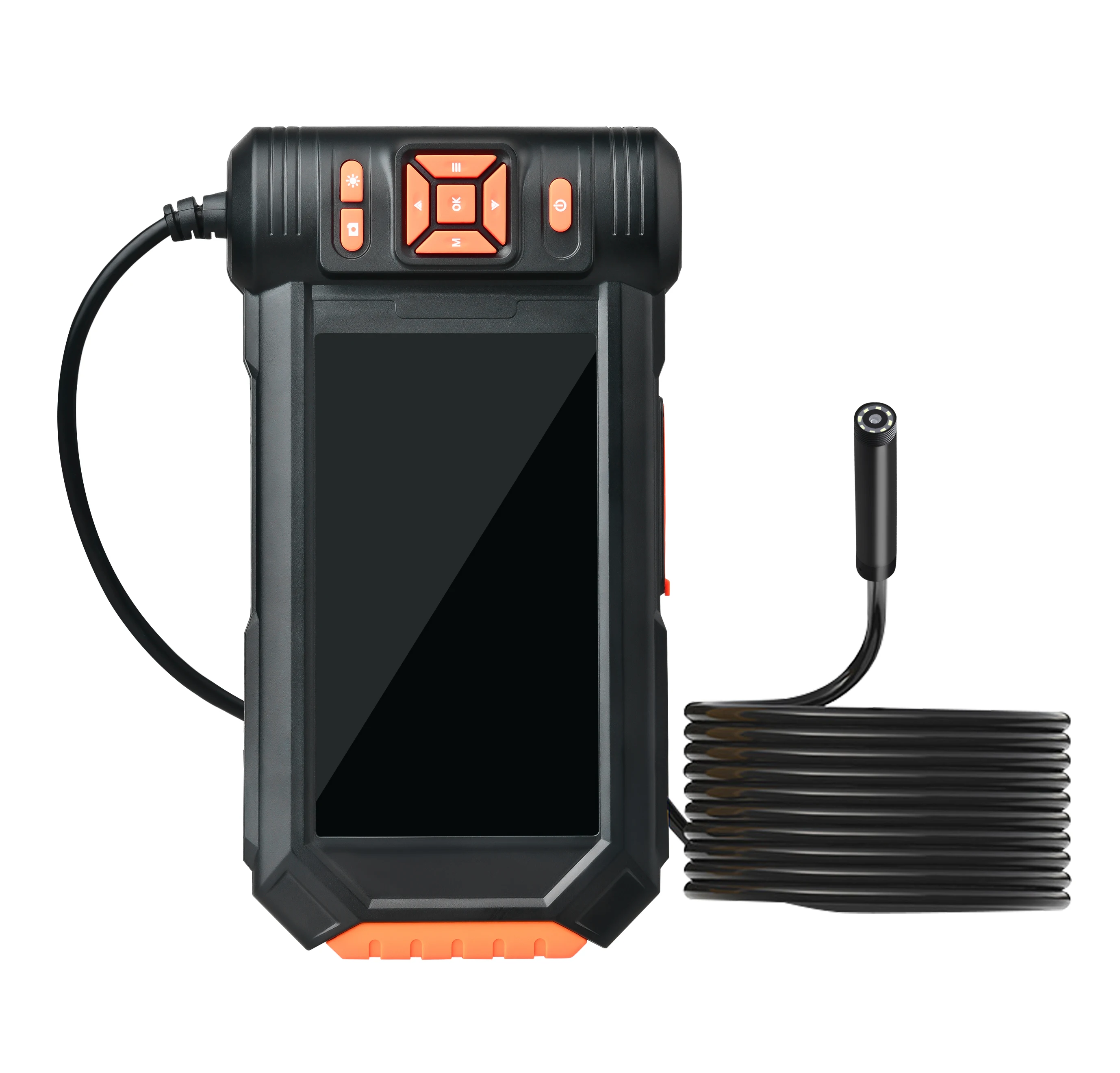 Industrial Endoscope, 1080P HD Digital Borescope Inspection Camera with 8mm  IP67 Waterproof Camera, Sewer Camera with 2.8 IPS Screen, 16.5FT