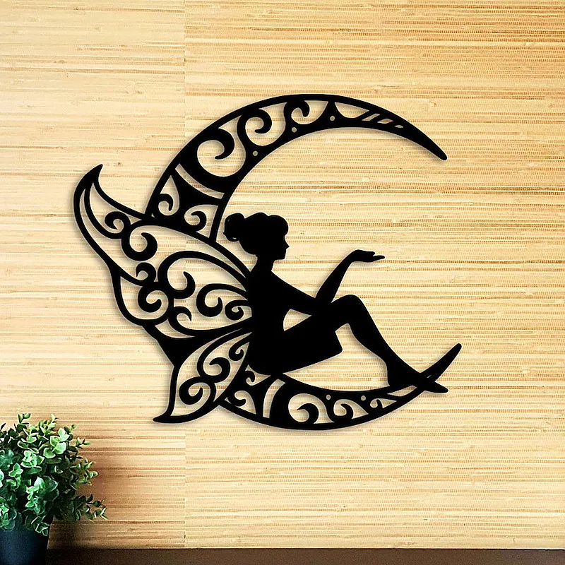 Fairy-Garden-Metal-Iron-Statue-Crafts-Garden-Decoration-Indoor-and-Outdoor-Ornaments-Interesting-Hot-Garden-Statues.jpg Tündérkert Fém Vasszobor Kézműves Kerti Dekoráció Beltéri És Kültéri Díszek Érdekes Forró Szobrok - Image 4