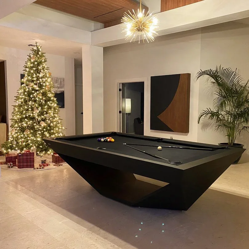 unique styles high-end modern luxury snooker billiard tables 9ft 8ft 7ft solid wood slate pool table