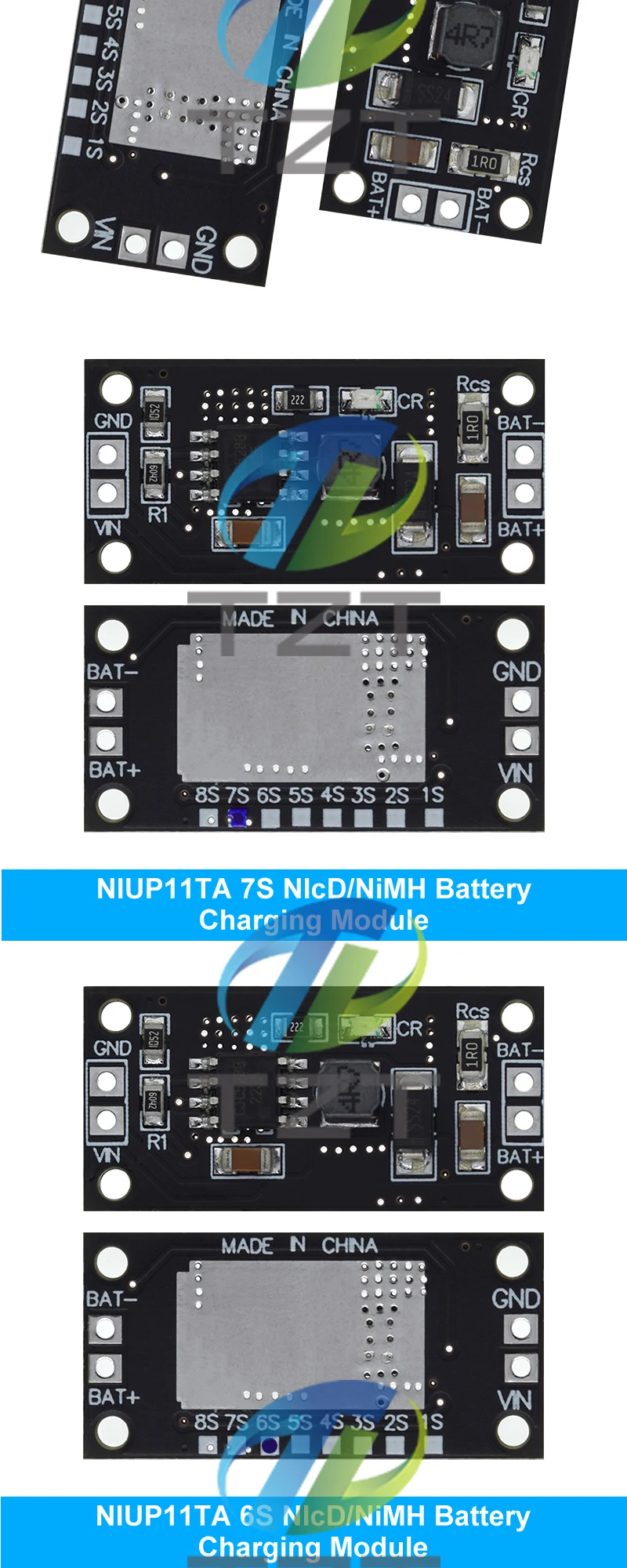 1/3PCS 1-8 Zelle 1,2 V 2,4 V 3,6 V 4,8 V 6V 7,2 V 8,4 V 9,6 V für NiMH NiCd Batterie Gewidmet Ladegerät Lade Modul Bord – Detail 13