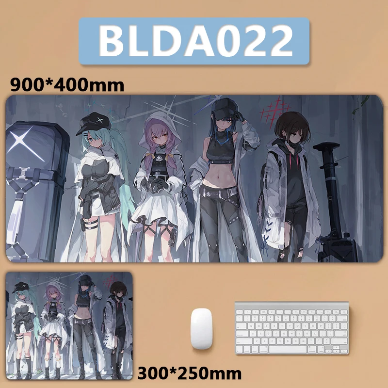 Grande Arquivo Azul Mousepad Arquivo Azul Mouse Pad Sorasaki Hina Hifumi Tendou Arisu Kuda Izuna - Imagem 6