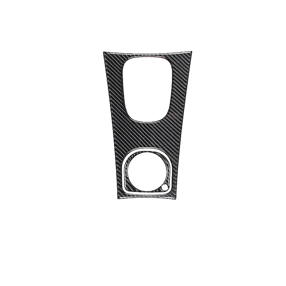

2Pcs Black Carbon Fiber Interior Gear Shift Decorative Cover Trim Sticker For Mercedes-Benz C-Class W203