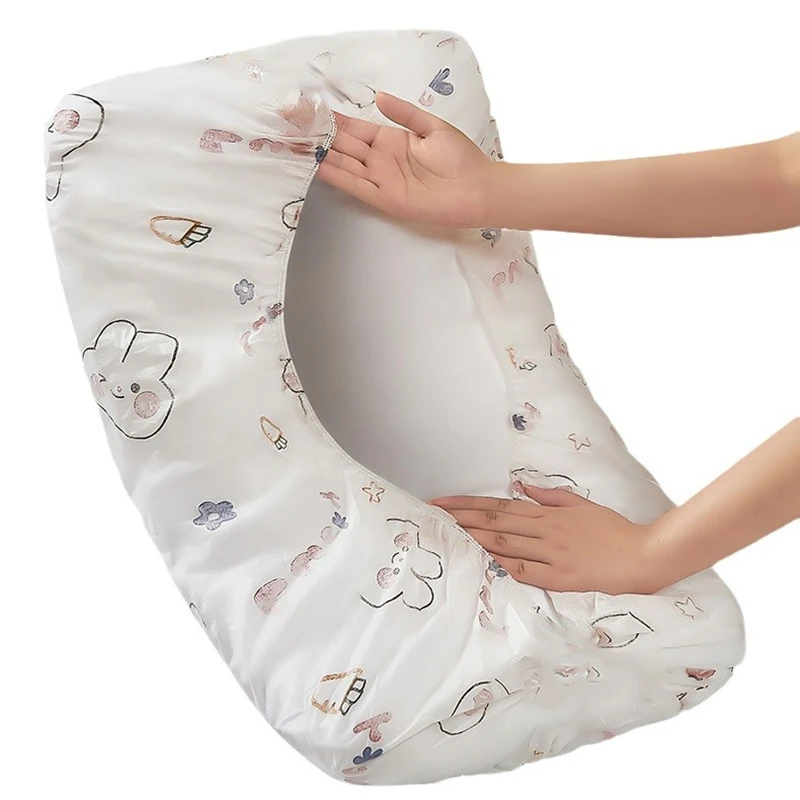 2Pcs Disposable Pillow Case Thicker Soft Summer Portable Travelling Household Hotel Antibacterial Anti-Mite Breathable Cozy
