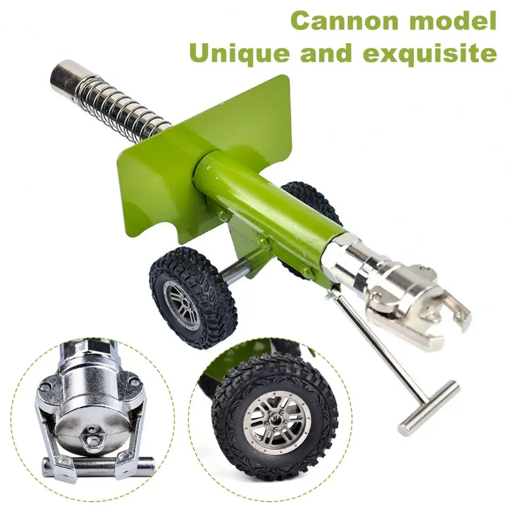 Artillery Model Decorative Realistic Heavy Duty Metal Alloy Mini Artillery Figurine Miniature Artillery Launcher Statue