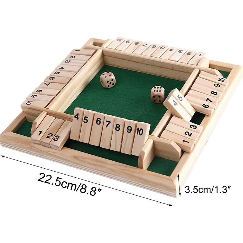 Jogo de tabuleiro double sided jogo ludo multiplayer orbital board party  jogo de madeira jogo de madeira