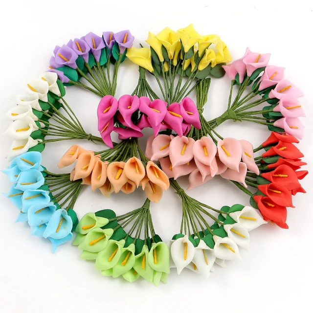 Mini Bouquet Flowers Decoration  Mini Decorations Flowers Diy - 60pcs  Artificial - Aliexpress