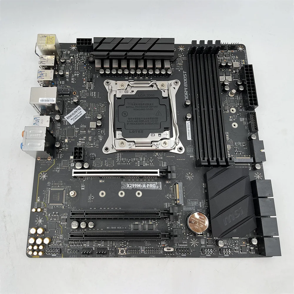 Desktop Motherboard For Msi X299M-A PRO M-ATX X299 DDR4 LGA 2066 64GB Only Supported I7-7740Xand i5-7640X 6 Desktop Motherboard For Msi X299M-A PRO M-ATX X299 DDR4 LGA 2066 64GB Only Supported I7-7740Xand i5-7640X - Image 4